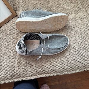 Hey Dude Onyx Chambray Slip-On Shoes